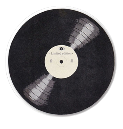 Ícono decorativo de disco de vinilo